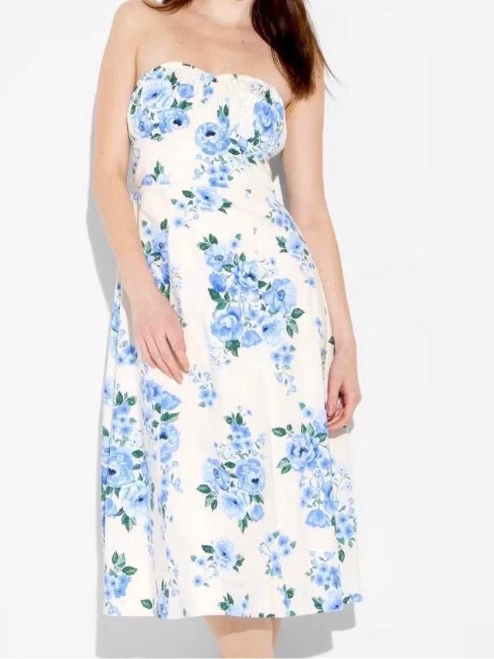 Strapless Midi Dress